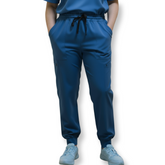 WOMEN'S SCRUB JOGGER PANT-7 FUNCTIONAL POCKETS W/ ZIPPER