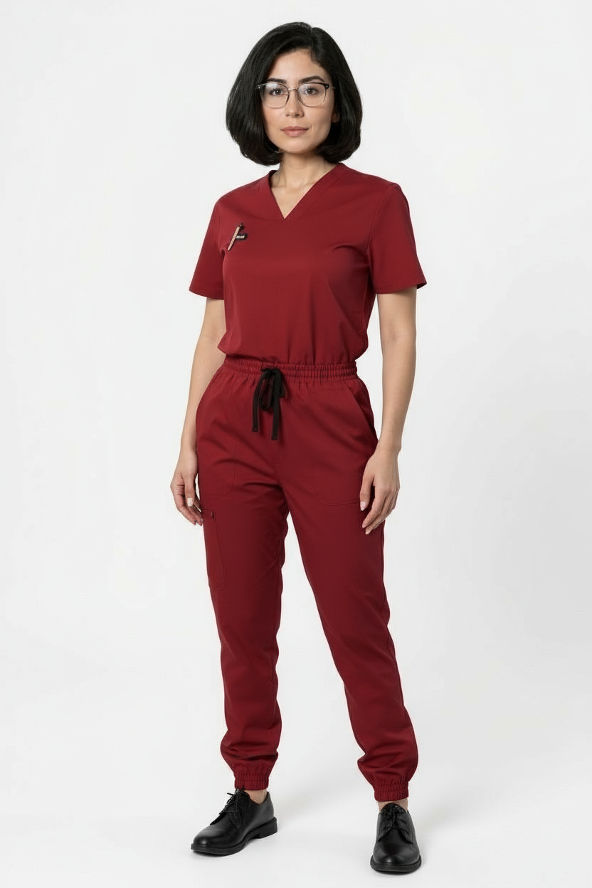 2 PIECE SET: V NECK  3 POCKETS + 8 POCKETS JOGGER PANT